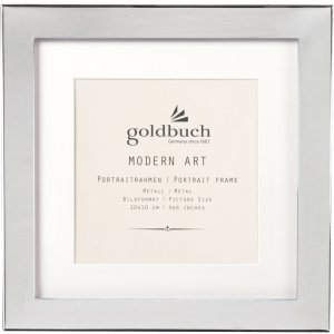 Goldbuch Metall-Portraitrahmen Modern Art 10x10 cm silber...