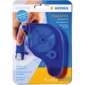 HERMA Klebespender TRANSFER blau wieder ablösbar 15m...