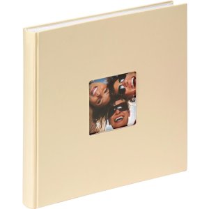 Walther Fotoalbum Fun 26x25 cm creme 40 weiße Seiten