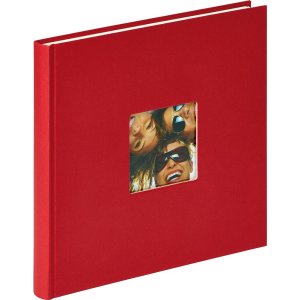 Walther Design Fotoalbum Fun Rot 26x25 cm 40 weiße...