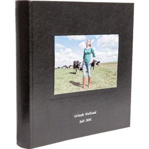 HNFD Fotoalbum KOLARA schwarz personalisierbar 30x30 cm...