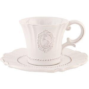 Clayre & Eef 6CE0273 QUEEN OF BIRDS Tasse mit...