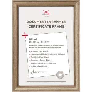 Walther Design Dokumentenrahmen Lounge stahl DIN A4...