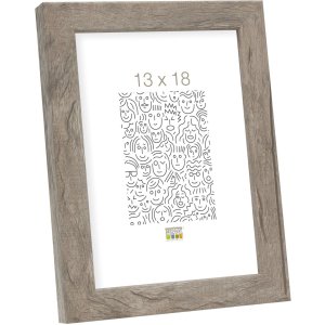 Holzrahmen S45R Blockleiste 18x24 cm grau-beige