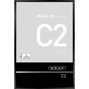 Nielsen Alurahmen C2 30x45 cm eloxal schwarz glanz