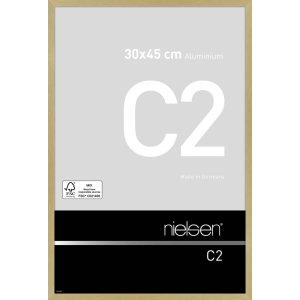 Nielsen Alurahmen C2 30x45 cm Struktur Gold Matt