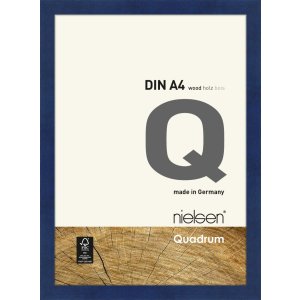 Nielsen Holz-Wechselrahmen Quadrum 21x29,7 cm DIN A4 Blau