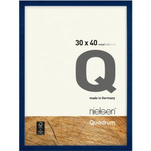 Holz-Wechselrahmen Quadrum 24x30 cm blau