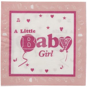 Papierservietten 20 Stück BABY GIRL