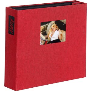 HNFD Fotoalbum Lona rot Leinen 34,5x33 cm 1000 Bilder 168...