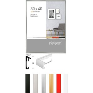 Nielsen Alurahmen Pixel 10x15 cm bis 60x80 cm Premiumglas...