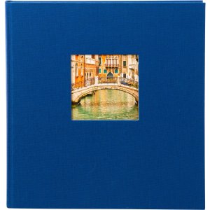 Goldbuch Fotoalbum Bella Vista 30x31 cm Blau Leinen 60...