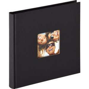 Walther Design Fotoalbum Fun schwarz 18x18 cm 30 schwarze...