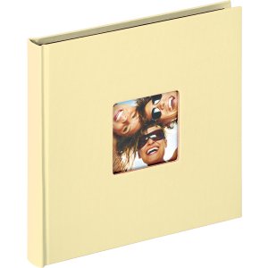 Walther Fotoalbum Fun creme 18x18 cm 30 schwarze Seiten