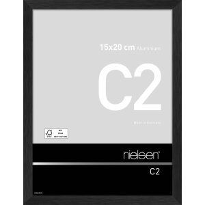 Nielsen Alurahmen C2 15x20 cm schwarz matt modernes...