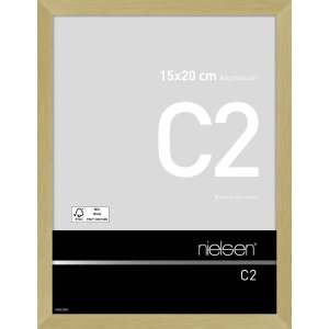 Nielsen Alurahmen C2 15x20 cm struktur gold matt mit...