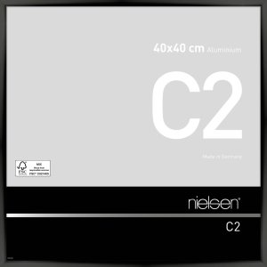 Nielsen Alurahmen C2 40x40 cm eloxal schwarz glanz