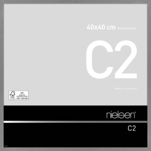 Nielsen Alurahmen C2 40x40 cm struktur grau matt