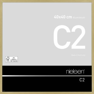 Nielsen Alurahmen C2 40x40 cm struktur gold matt