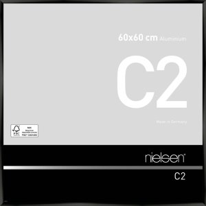 Nielsen Alurahmen C2 60x60 cm eloxal schwarz glanz