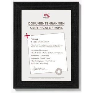 Walther Holzrahmen Home schwarz 21x29,7 cm DIN A4...