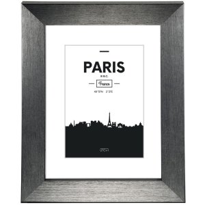 Kunststoffrahmen Paris, Kontrastgrau, 10 x 15 cm