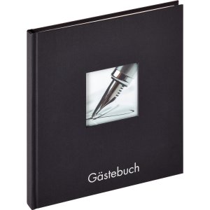 Walther Gästebuch Fun schwarz 23x25 cm 72...