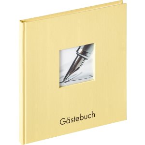 Walther Gästebuch Fun creme 23x25 cm 72 weiße...