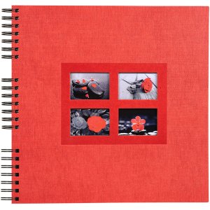 Exacompta Spiralalbum Passion rot 32x32 cm 60 schwarzen...