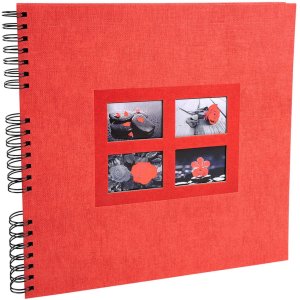 Exacompta Spiralalbum Passion rot 32x32 cm 60 schwarzen...