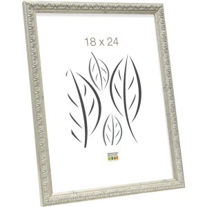 Ornament-Bilderrahmen S95L 9x13 cm silber