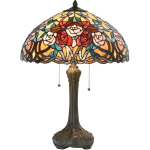 LumiLamp 5LL-5389 Tiffany Tischlampe Ø 46x64 cm...