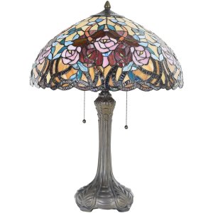 LumiLamp 5LL-5389 Tiffany Tischlampe Ø 46x64 cm...