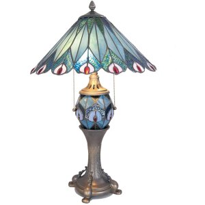 LumiLamp 5LL-5829 Tiffany Tischlampe Ø 40x65 cm...