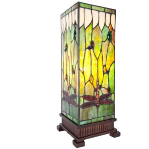 LumiLamp 5LL-5847 Tiffany Tischlampe 18x18x45 cm...