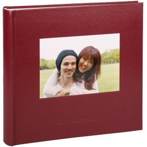 HNFD Fotoalbum KOLARA bordeaux 30x30 cm Kunstleder 100...