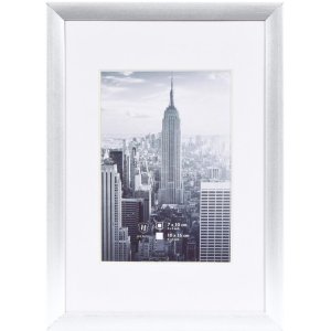 Bilderrahmen Alurahmen Manhattan 10x15 cm silber