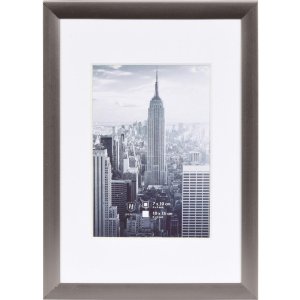 Bilderrahmen Alurahmen Manhattan grau 10x15 cm