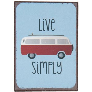 Clayre & Eef 6Y2165 Magnet blau 5x7 cm