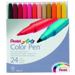 24er Set Colour Pen Faserstifte 0,6 mm