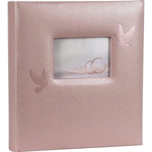 Henzo Hochzeitsalbum Perle rosa 28x30,5 cm 60 weiße...