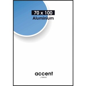 Nielsen Accent Alurahmen 70x100 cm schwarz matt mit Glas...