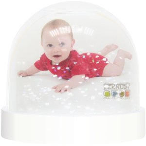 Foto-Schneekugel transparent Kunststoff S66FB1