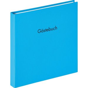 Walther Spiral-Gästebuch Fun oceanblau 26x25 cm 50...