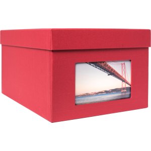 HNFD XL Fotobox Kandra 700 Fotos 13x18 cm Rosso