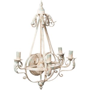 Clayre & Eef 5LMP216 Wandlampe 54x28x71 cm Weiß...