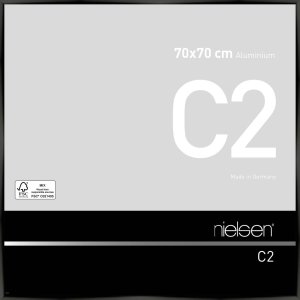 Nielsen Alurahmen C2 eloxal schwarz glanz 70x70 cm