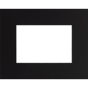 Standard-Passepartout Ceanothe 40x50 cm mit 24x30 cm schwarz