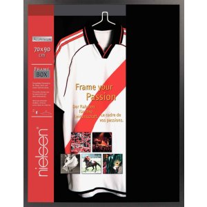 Nielsen T-Shirt-Rahmen 70x90 cm eloxal schwarz Acrylglas