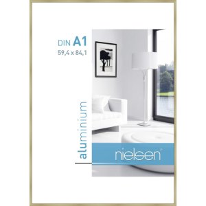 Nielsen Alurahmen Classic gold matt 60x84 cm DIN A1